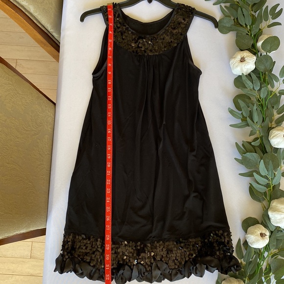 Black Sequined Express Cocktail Dress Small EUC Worn Once - Picture 8 of 10